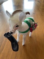 Annalee Decorative Figure 7 Inch Naughty Christmas Goat 2010 Goat Chewing Boot picture
