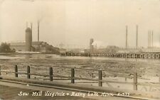Postcard RPPC Minnesota Rainy Lake Saw Mill Virginia Logging lumber 1926 23-1669 picture