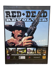 Red Dead Revolver PS2 PS3 Xbox Rare Old Small Promo Poster / Ad Page Framed picture