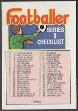 A&BC-FOOTBALL 1972 SCOTTISH (BLUE BACK 01-89)-#73a- (BLUE) UNMARKED CHECKLIST picture