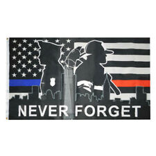Never Forget Flag 3ft X 5ft September 11th 9/11 New York City Twin Towers Honor picture