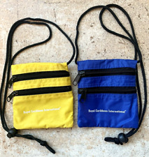 VTG ROYAL CARIBBEAN LOT OF 2 SMALL CROSS BODY BAGS picture