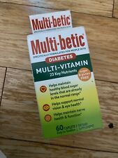 60ct Multi-Betic Diabetic Support Multi-Vitamin Supplements *SEE EXP DATES PICS* picture