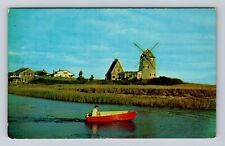 West Harwich MA-Massachusetts, Windmill At Old Mill Point, Vintage Postcard picture