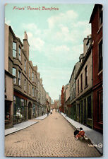 Dumfries Dumfries and Galloway Scotland Postcard Friars Vennel c1910 Posted picture