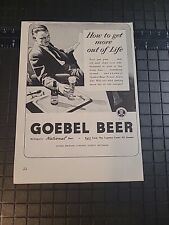 Goebel Beer WW2 Vintage Print Ad 1942 5x7 picture