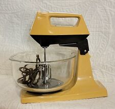 Vintage Sunbeam Mixmaster 12-Speed Kitchen Stand Mixer w/Fire King Bowl-Tested picture