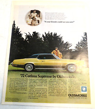 1971 Print Ad General Motors Oldsmobile '72 Cutlass Supreme If your friends picture
