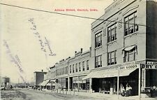 c1911 Postcard; Carroll IA, Adams Street Scene, Strohm Dry Goods, Posted picture