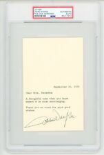 John Wayne ~ Signed Autographed Typed Signed Letter Note ~ PSA DNA Encased picture