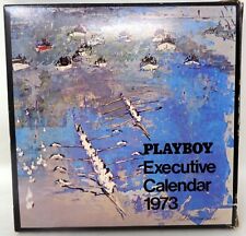 PLAYBOY Executive Black Leather Calendar 1973 (NEW) picture