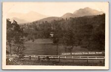 Cascade Mountain from Keene Road. New York Real Photo Postcard RPPC picture
