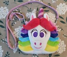Disney Parks Inside Out Rainbow Unicorn Plush Mini Purse Hand Bag*nice* picture
