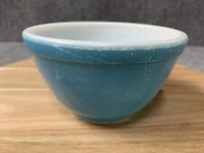 Vintage Small PYREX Blue Nesting Mixing Bowl #401 Glossy 3-1/4