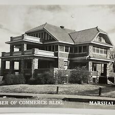 Early Marshall, Missouri Chamber of Commerce Building Real Photo Postcard RPPC picture
