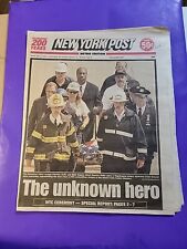 2002 NEW YORK POST NEWSPAPER  5/31/02 9/11 ONE YEAR LATER COMMEMORATIVE PULLOUT picture
