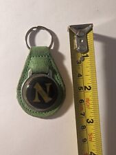 Vintage Keychain Key Ring Green Leather Norton Motorcycle picture