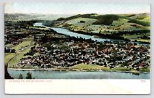 c1905~Athens from Round Top Park~Chemung River Valley~Pennsylvania PA~Postcard picture