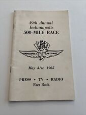 1965 Race Program: 49th Annual Indianapolis 500-Mile Race picture