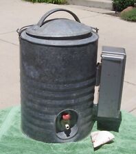 Missouri Pacific - MoPac - Galvanized Insulated Water Cooler With Cup Dispenser picture