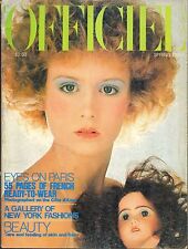 SPRING 1977 L'OFFICIEL USA vintage FRENCH womans fashion magazine picture