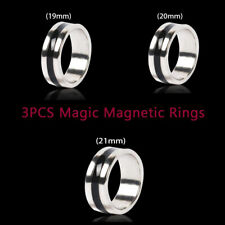Set of 3PCS Magical PK Magic Tricks Props Strong Magnetic Rings -19mm/20mm/21mm picture