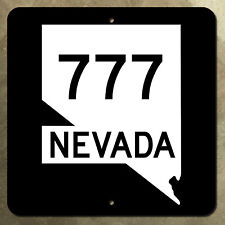 Nevada 777 highway casino lucky gambling wager marker road sign 16x16 picture