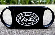 Official El Rey del Mundo Cigars Double Bladed Cigar Cutter - New picture