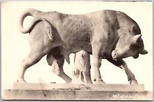 Postcard Vintage Sepulchral Bull Greece Greek Language picture