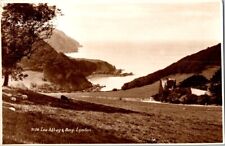 Vintage Real Phot Postcard - Lee Abbey & Bay, Lynton united kingdom unposted picture