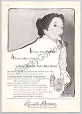 Elizabeth Arden Few are Born Beautiful All Can Achieve Beauty Print Ad 1950 picture