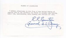 General Lyman Lemnitzer Autographed Pledge of Allegiance picture