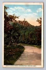 Meriden CT-Connecticut, Road Castle Craig, Hubbard Park, Vintage c1910 Postcard picture
