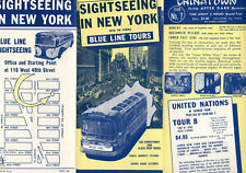 EP01 VINTAGE EPHEMERA ~  1964 new york blue line bus tours brochure 197a picture