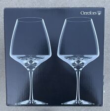 Orrefors Pulse 7.5” Stemmed Wine Glasses NIB Set 4 Designed By Ingegerd Raman picture