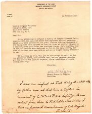 Douglas MacArthur - Important Autograph Letter Signed - re/ His Infancy & Father picture