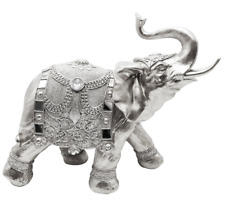 Silver Elephant Statue -- 18 Inch picture