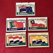 1800s Early 1900s “Flags Of All Nations” SILKS Flags Lot (5) F-G picture