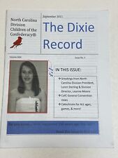 UDC United Daughters Children of the Confederacy Dixie Record News CofC Sep 2011 picture