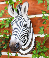 Madagascar Large Zebra Head Wall Decor Plaque 16