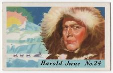 1936 Harold June Cereal Card F277 Heinz FAMOUS AVIATORS 1ST Series Arctic Pilot picture