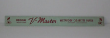 Vtg V-Master Wetproof Cigarette Rolling Papers Long Package 50 Strips 250 Cigar picture