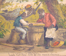 1882 African American Scenes In The Sunny South Tobin Trade Card picture
