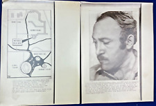 Vintage 1972 Munich Olympics Jewish Coach Escaped Terrorists Photo Map picture