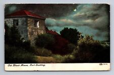 Old Block House Fort Snelling Moonlight Postcard c1908 picture