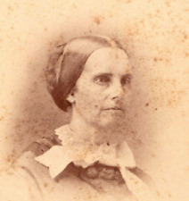 New Haven Connecticut CDV Photo Pretty Woman PRESCOTT PHELPS Antique 1870's D2 picture