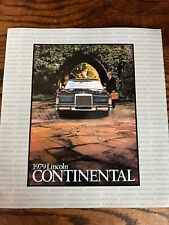 Vintage 1979 Lincoln Continental Car Sales Brochure ~ Automobile Catalog picture