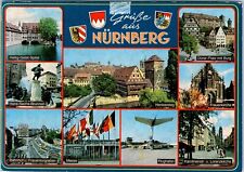 Greetings from Nurnberg, Bavaria, Germany Multiview Postcard picture