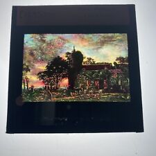 Vintage Magic Lantern Slide Painting Evensong By Mark Anthony In Liverpool picture