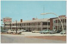 1960s~Emmitsburg Maryland MD~Mt. Manor Motel & Restaurant ~Cars VTG Postcard picture